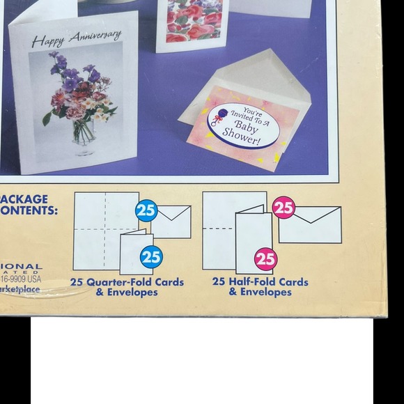 Variety Pack Greeting Cards for Ink Jet Printers Pack of 50 with Envelopes - Picture 2 of 2